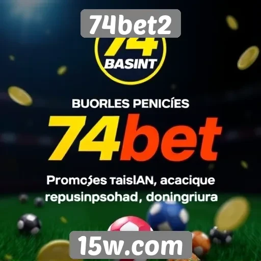 Promoções e bônus disponíveis no 74bet2